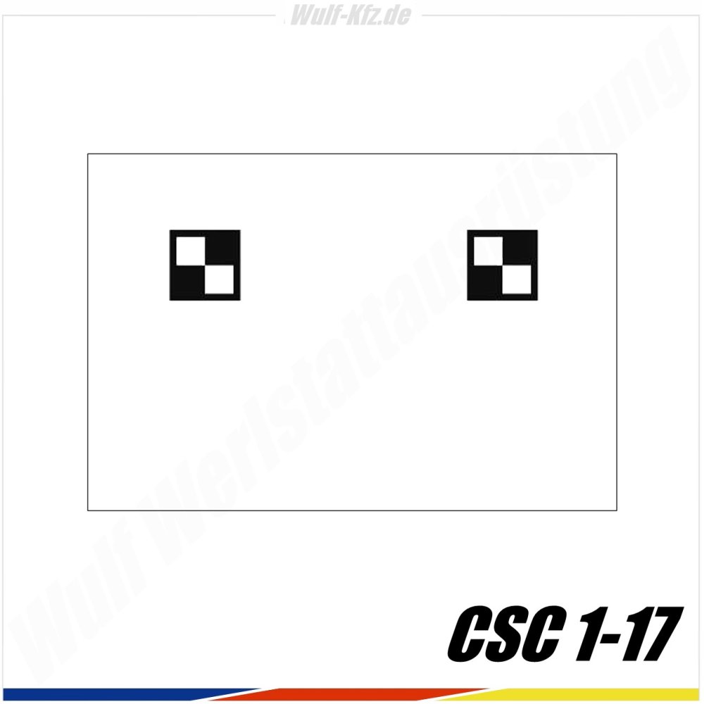 Hella Gutmann CSC-Tool Kalibriertafel Mitsubishi CSC 1-17